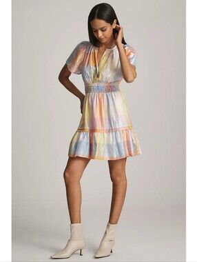 Anthropologie Somerset Mini Metallic Dress Size XS